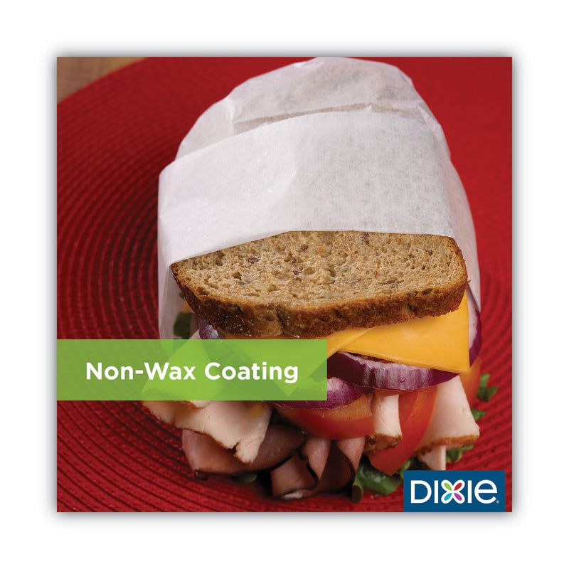 Dixie All-Purpose Food Wrap, Dry Wax Paper, 15 x 16, White, 1,000/Carton