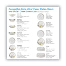 Dixie Pathways Soak Proof Shield Heavyweight Paper Plates, 10.13" dia, Green/Burgundy, 125/Pack