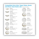 Dixie Pathways Soak Proof Shield Heavyweight Paper Plates, 5.88" dia, Green/Burgundy, 250 Pack, 4 Packs/Carton