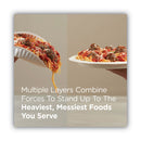 Dixie Pathways Soak Proof Shield Heavyweight Paper Plates, WiseSize, 5.88" dia, 125/Pack