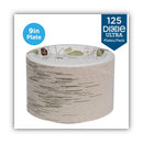 Dixie Pathways Soak Proof Shield Heavyweight Paper Plates, 8.5" dia, Green/Burgundy, 125/Pack