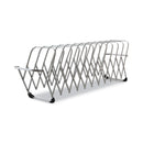 LEE Flexifile Expandable Collator to Organizer, 12 Sections, Letter to Legal Size Files, 6" x 6.75" x 10.5", Silver