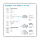 Dixie Cold Drink Cup Lids, Fits 16 oz Plastic Cold Cups, Clear, 100/Sleeve, 10 Sleeves/Carton