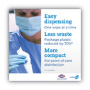 Clorox VersaSure Cleaner Disinfectant Wipes, 1-Ply, 12 x 12, White, 110/Pouch, 2/Carton