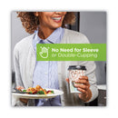 Dixie PerfecTouch Paper Hot Cups and Lids Combo, 12 oz, Multicolor, 50 Cups/Lids/Pack