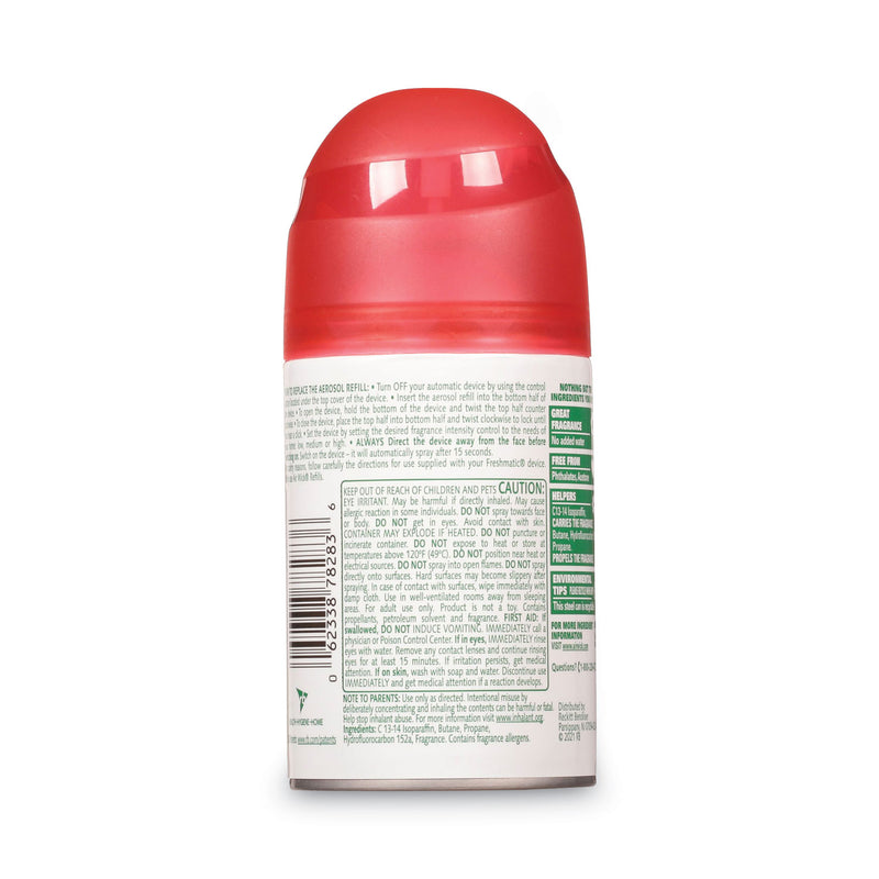 Air Wick Freshmatic Ultra Spray Refill, Apple Cinnamon Medley, 5.89 oz Aerosol Spray, 6/Carton