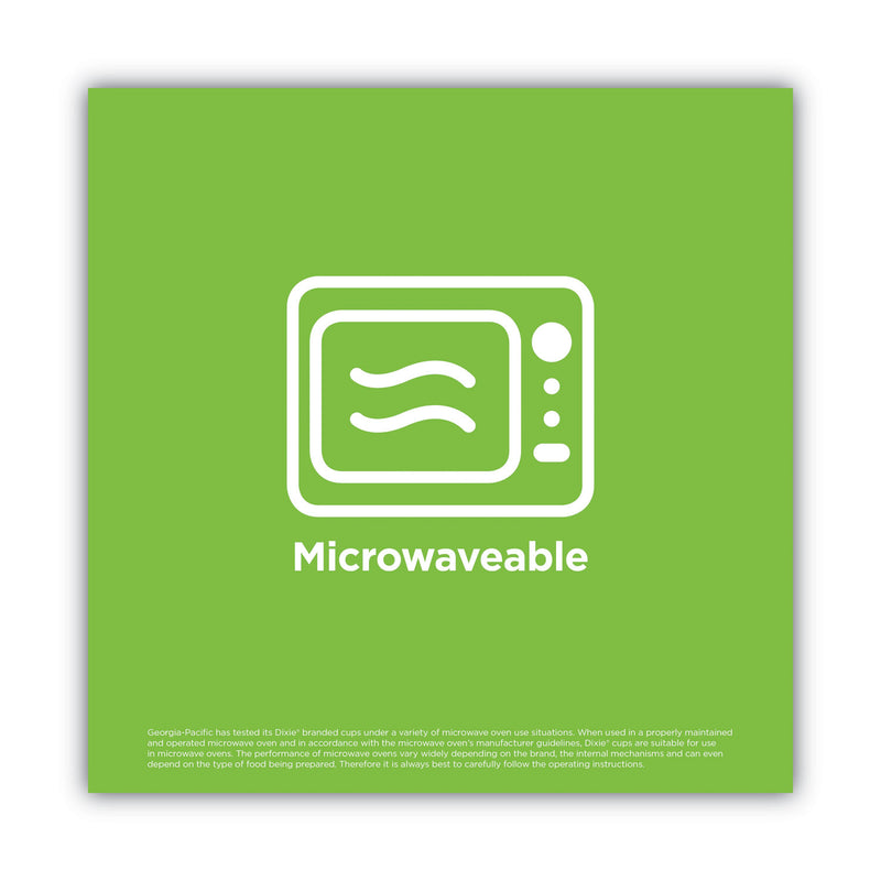 Dixie PerfecTouch Paper Hot Cups and Lids Combo, 12 oz, Multicolor, 50 Cups/Lids/Pack, 6/Packs/Carton