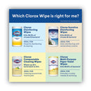 Clorox Disinfecting Wipes, 7 x 8, Fresh Scent/Citrus Blend, 75/Canister, 3/Pack