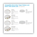 Dixie Pathways Heavyweight Oval Platters, 8.5 x 11, Green/Burgundy, 125/Pack