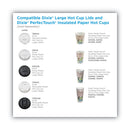 Dixie Dome Drink-Thru Lids, Fits 10 oz to 20 oz Dixie Paper Hot Cups, White, 100/Pack