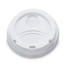 Dixie Dome Drink-Thru Lids, Fits 10 oz to 16 oz PerfecTouch; 12 oz to 20 oz WiseSize Cup, White, 50/Pack