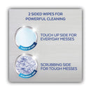 LYSOL Dual Action Disinfecting Wipes, 7 x 7.5, Citrus, White/Purple, 35/Canister, 12 Canisters/Carton