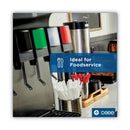 Dixie Wrapped Flex Straws, 7.75", Polypropylene, White, 10,000/Carton