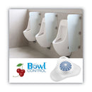 OdoBan Urinal Screen with Non-Para Deodorizer Block, Cherry Scent, White/Pink, 12/Carton