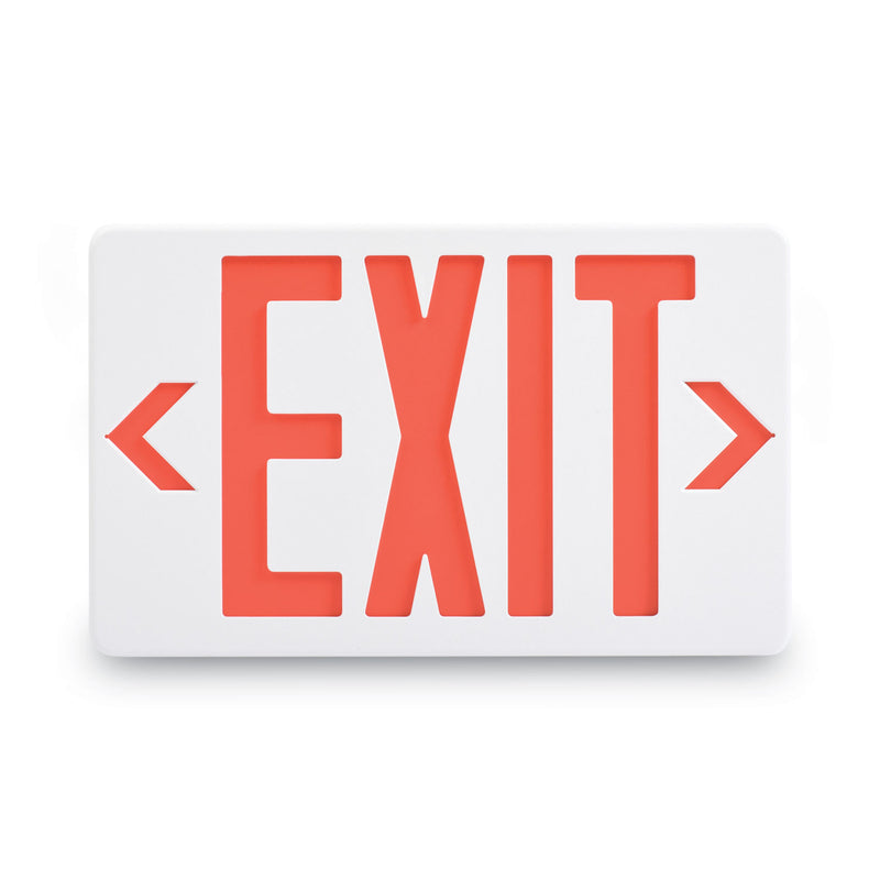 Tatco LED Exit Sign, Polycarbonate, 12.25 x 2.5 x 8.75, White