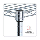 Alera NSF Certified 6-Shelf Wire Shelving Kit, 48w x 18d x 72h, Silver