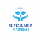 Boardwalk Bagasse Food Containers, Hinged-Lid, 1-Compartment 6 x 6 x 3.19, White, Sugarcane, 125/Sleeve, 4 Sleeves/Carton