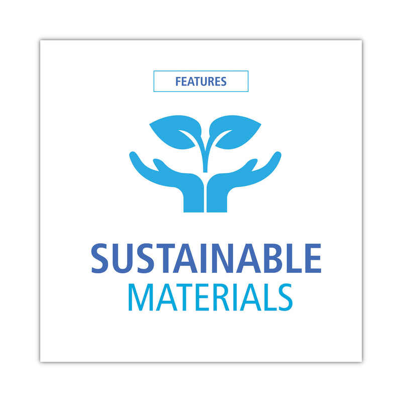 Boardwalk Bagasse Food Containers, Hinged-Lid, 1-Compartment 6 x 6 x 3.19, White, Sugarcane, 125/Sleeve, 4 Sleeves/Carton