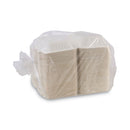 Boardwalk Bagasse Food Containers, Hinged-Lid, 1-Compartment 9 x 6 x 3.19, White, Sugarcane, 125/Sleeve, 2 Sleeves/Carton