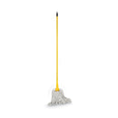 Boardwalk Plastic Jaws Mop Handle for 5 Wide Mop Heads, Aluminum, 1" dia x 60", Yellow