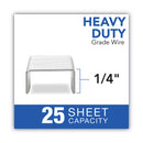 Swingline S.F. 13 Heavy-Duty Staples, 0.25" Leg, 0.5" Crown, Steel, 1,000/Box