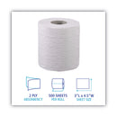 Boardwalk 2-Ply Toilet Tissue, Septic Safe, White, 125 ft Roll Length, 500 Sheets/Roll, 96 Rolls/Carton