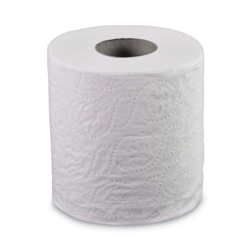 Boardwalk 2-Ply Toilet Tissue, Septic Safe, White, 156.25 ft Roll Length, 500 Sheets/Roll, 96 Rolls/Carton