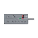 Kensington Guardian Premium Surge Protector, 8 AC Outlets, 6 ft Cord, 1,080 J, Gray