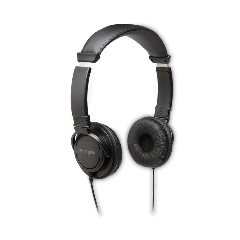 Kensington Hi-Fi Headphones, 6 ft Cord, Black