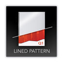 GBC ProClick Pre-Punched Presentation Covers, Clear Lined, 11 x 8.5, Punched, 25/Pack