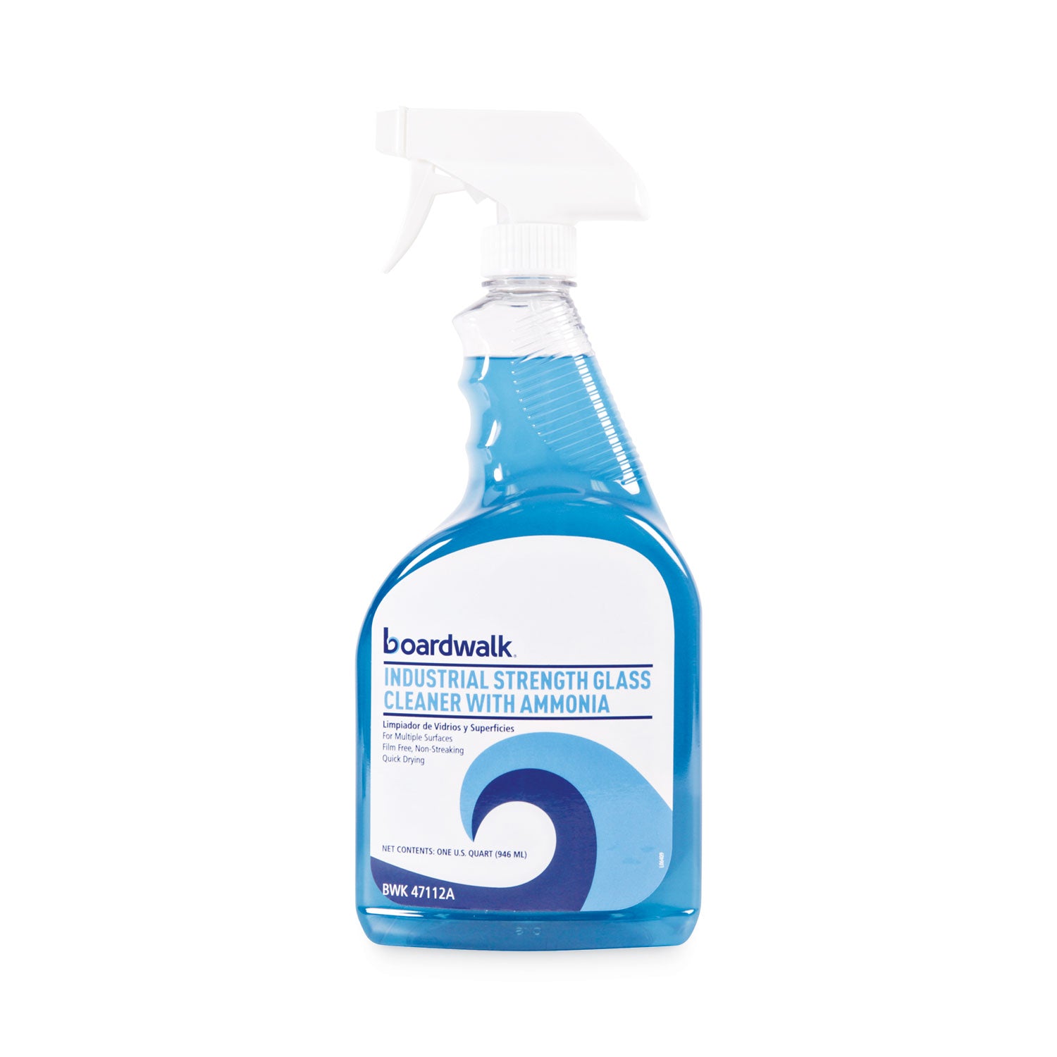 Industrial Strength Glass Cleaner with Ammonia, 32 oz Trigger Spray ...
