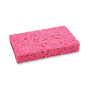 Boardwalk Small Cellulose Sponge, 3.6 x 6.5, 0.9" Thick, Pink, 2/Pack, 24 Packs/Carton