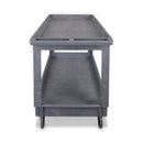 Boardwalk Two-Shelf Utility Cart, Plastic, 2 Shelves, 300 lb Capacity, 24" x 40" x 31.5", Gray