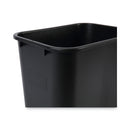 Boardwalk Soft-Sided Wastebasket, 28 qt, Black
