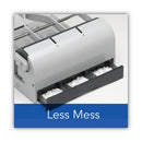 Swingline 160-Sheet Antimicrobial Protected High-Capacity Adjustable Punch, Two- to Three-Hole, 9/32" Holes, Putty/Gray