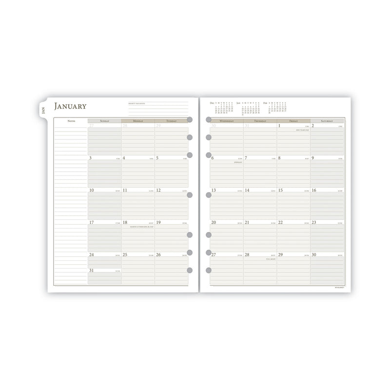 AT-A-GLANCE 1-Page-Per-Day Planner Refills, 11 x 8.5, White Sheets, 12-Month (Jan to Dec): 2023