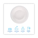 Boardwalk Bagasse Dinnerware, Bowl, 12 oz, White, 1,000/Carton