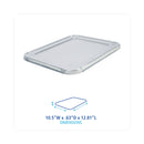 Boardwalk Aluminum Steam Table Pan Lids, Fits Half-Size Pan, Deep, 10.5 x 12.81 x 0.63, 100/Carton