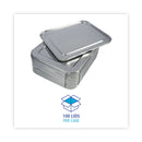 Boardwalk Aluminum Steam Table Pan Lids, Fits Half-Size Pan, Deep, 10.5 x 12.81 x 0.63, 100/Carton