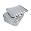 Boardwalk Aluminum Steam Table Pan Lids, Fits Half-Size Pan, Deep, 10.5 x 12.81 x 0.63, 100/Carton