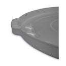 Rubbermaid Round Flat Top Lid, for 55 gal Round BRUTE Containers, 26.75" Diameter, Gray