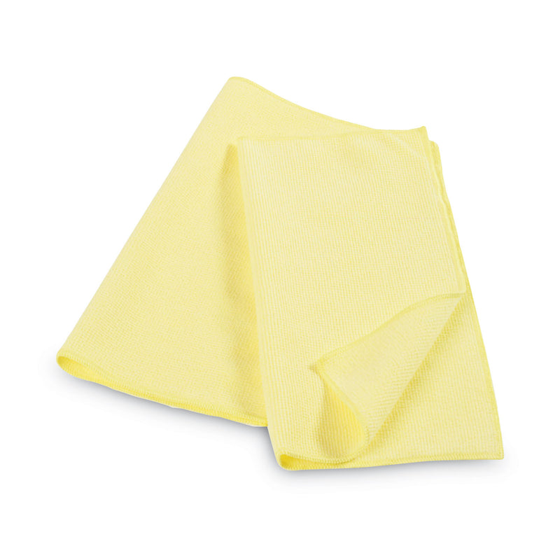 Rubbermaid Microfiber Cleaning Cloths, 16 x 16, Yellow, 24/Pack