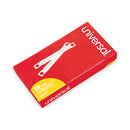 Universal Two-Piece Two-Prong Paper Fastener Base and Compressor Sets, 1" Capacity, 2.75" Center to Center, Silver, 50/Box