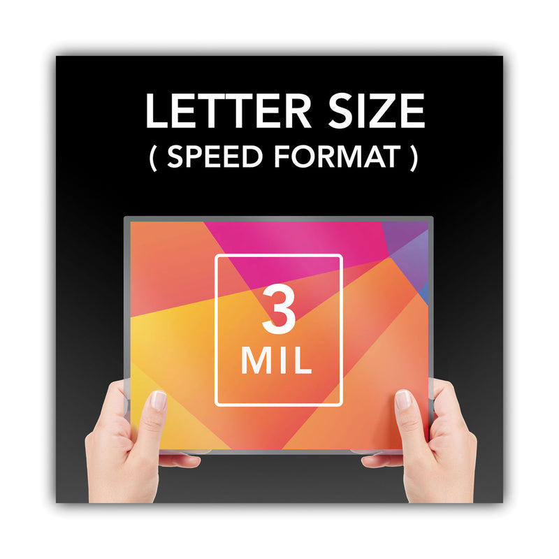 GBC Economy Thermal Laminating Pouches, 3 mil, 9" x 11.5", Gloss Clear, 200/Box