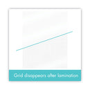 Mead EZAlign Thermal Laminating Pouches, 3 mil, 9" x 11.5", Gloss Clear, 100/Pack