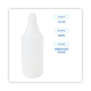 Boardwalk Embossed Spray Bottle, 32 oz, Clear, 24/Carton
