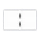 Cambridge Hardbound Notebook with Pocket, 1 Subject, Wide/Legal Rule, Black Cover, 11 x 8.5, 96 Sheets