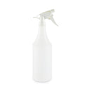Boardwalk Embossed Spray Bottle, 32 oz, Clear, 24/Carton