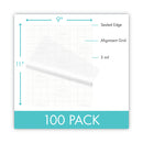 Mead EZAlign Thermal Laminating Pouches, 3 mil, 9" x 11.5", Gloss Clear, 100/Pack
