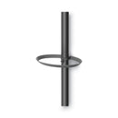 Alba Festival Coat Stand with Umbrella Holder, Five Knobs, 14w x 14d x 73.67h, Black